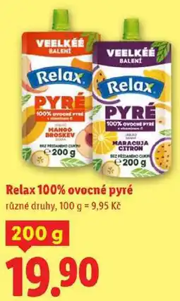 Lidl Relax 100% ovocné pyré, 200 g nabídka