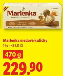 Lidl Marlenka medové kuličky, 470 g nabídka