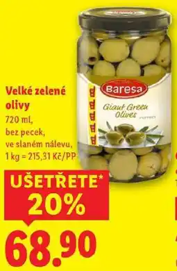 Lidl Velké zelené olivy, 720 ml nabídka