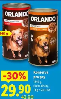Lidl Konzerva pro psy, 1240 g nabídka