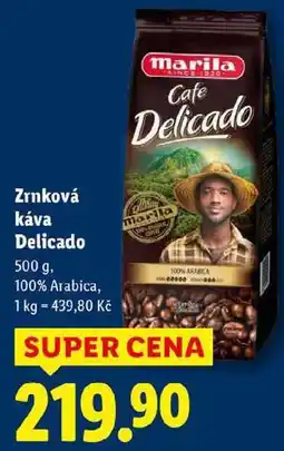 Lidl Zrnková káva Delicado, 500 g nabídka