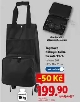 Lidl Topmove Nákupní taška na kolečkách nabídka