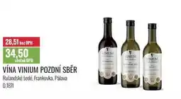 Ratio VÍNA VINIUM POZDNÍ SBĚR 0,187l nabídka