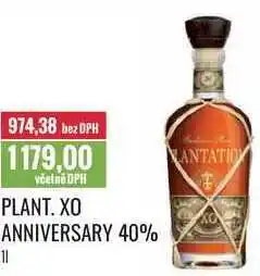 Ratio PLANT. XO ANNIVERSARY 40% 1l nabídka