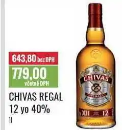 Ratio CHIVAS REGAL 12 yo 40% 1l nabídka
