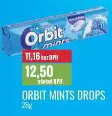 Ratio ORBIT MINTS DROPS 28g nabídka