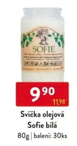 Qanto Svíčka olejová Sofie bílá nabídka