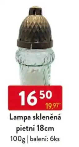 Qanto Lampa skleněná pietní 18cm nabídka