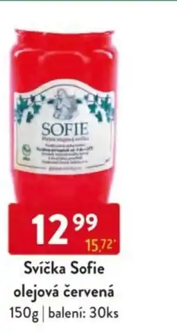 Qanto Svíčka Sofie olejová červená nabídka