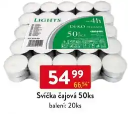 Qanto Svíčka čajová nabídka