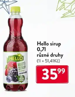 Qanto Hello sirup nabídka