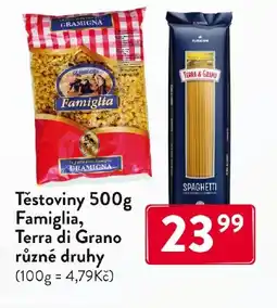 Qanto Těstoviny Famiglia, Terra di Grano nabídka