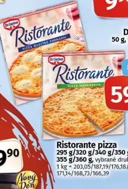 COOP TIP Dr. Oetker Ristorante pizza nabídka