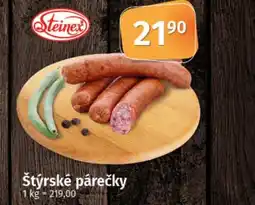 COOP TIP Štýrské párečky nabídka