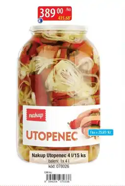 Qanto NAKUP Utopenec nabídka