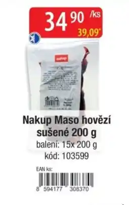 Qanto NAKUP Maso hovězí sušené nabídka