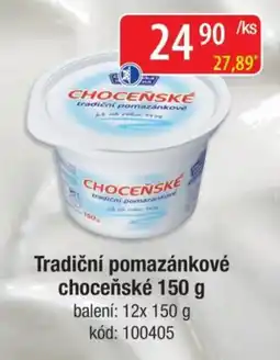 Qanto Tradiční pomazánkové choceňské nabídka