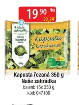 Qanto NAŠE ZAHRÁDKA Kapusta řezaná nabídka