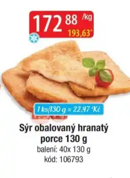 Qanto Sýr obalovaný hranatý porce nabídka