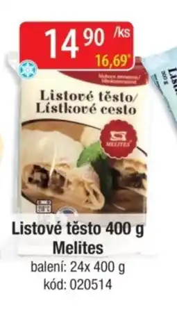 Qanto Listové těsto melites nabídka