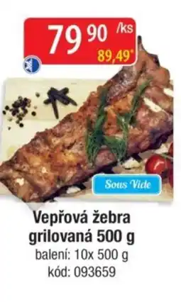 Qanto Vepřová žebra grilovaná nabídka