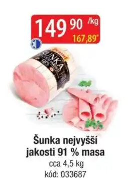 Qanto Šunka nejvyšší jakosti 91% masa nabídka