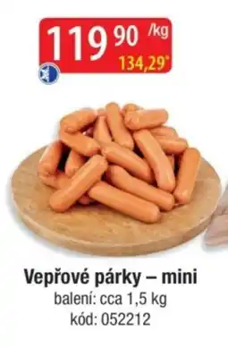 Qanto Vepřové párky - mini nabídka