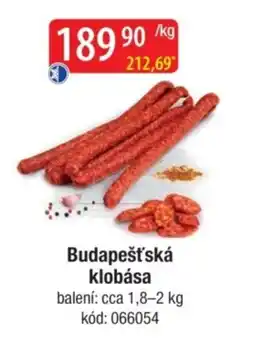 Qanto Budapešť ská klobása nabídka