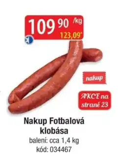 Qanto Nakup fotbalová klobása nabídka