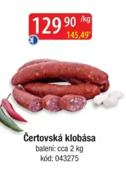 Qanto Čertovská klobása nabídka