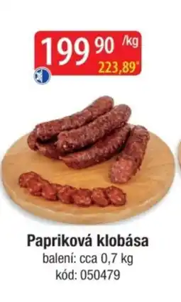 Qanto Papriková klobása nabídka