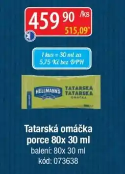 Qanto Tatarská omáčka porce nabídka