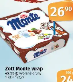 COOP TIP Zott Monte wrap nabídka