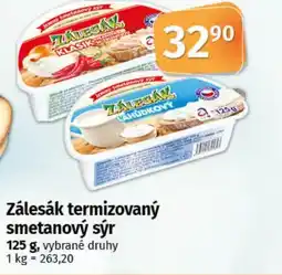 COOP TIP Zálesák termizovaný smetanový sýr nabídka