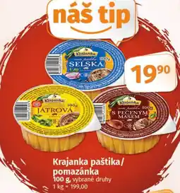 COOP TIP Krajanka paštika/ pomazánka nabídka