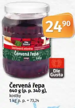 COOP TIP Červená řepa nabídka