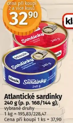 COOP TIP Atlantické sardinky nabídka