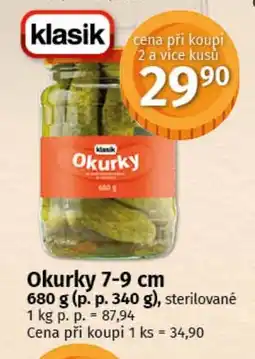 COOP TIP Okurky 7-9 cm nabídka