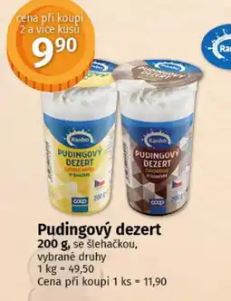 COOP TIP Pudingový dezert nabídka