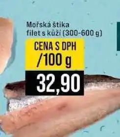 Jip Mořská štika filet s kůží (300-600 g) 100g nabídka