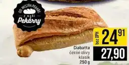 Jip Ciabatta černé olivy klasik 250 g nabídka