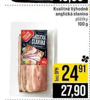 Jip Kvalitně Výhodně anglická slanina plátky 100 g nabídka