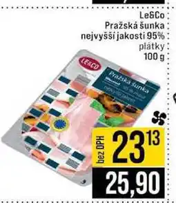 Jip Le&Co Pražská šunka plátky 100 g nabídka