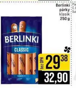 Jip Berlinki párky klasik 250 g nabídka