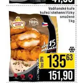 Jip Vodňanské kuře kuřecí stehenní řízky smažené 1kg nabídka