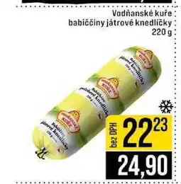 Jip Vodňanské kuře babiččiny játrové knedlíčky 220 g nabídka