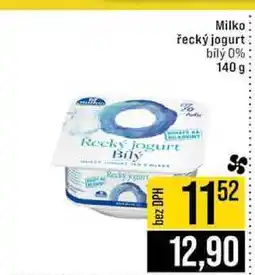 Jip Milko řecký jogurt bilý 0% 140 g nabídka