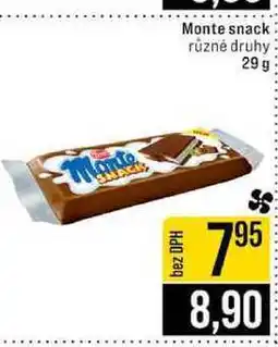 Jip Monte snack různé druhy 29 g nabídka