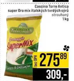 Jip Cascina Torre Antica super Oro mix italských tvrdých sýrů strouhaný 1kg nabídka