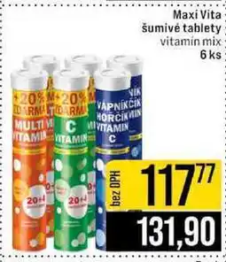Jip Maxi Vita šumivé tablety vitamin mix 6 ks nabídka